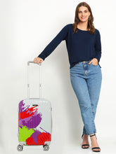 Load image into Gallery viewer, Abstract Printed Small Hard Trolley Bag