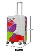 Load image into Gallery viewer, Abstract Printed Medium Hard Trolley Bag