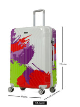 Load image into Gallery viewer, Abstract Printed Large Hard Trolley Bag