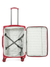 Load image into Gallery viewer, Teakwood Red Soft Sided Trolley Bag
