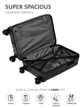 Load image into Gallery viewer, Unisex Textured Hard Sided Cabin Size Trolley Bag