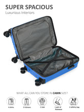 Load image into Gallery viewer, Unisex Textured Hard Sided Cabin Size Trolley Bag