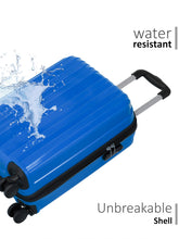 Load image into Gallery viewer, Unisex Textured Hard Sided Cabin Size Trolley Bag