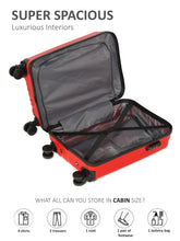 Load image into Gallery viewer, Unisex Textured Hard Sided Cabin Size Trolley Bag