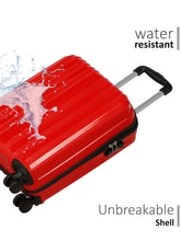 Load image into Gallery viewer, Unisex Textured Hard Sided Cabin Size Trolley Bag