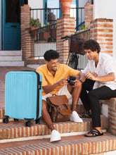 Load image into Gallery viewer, Unisex Textured Hard Sided Cabin Size Trolley Bag