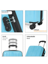Load image into Gallery viewer, Unisex Textured Hard Sided Cabin Size Trolley Bag