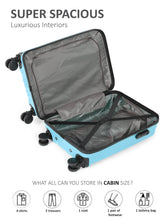 Load image into Gallery viewer, Unisex Textured Hard Sided Cabin Size Trolley Bag