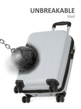 Load image into Gallery viewer, Unisex Textured Hard Sided Cabin Size Trolley Bag