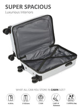 Load image into Gallery viewer, Unisex Textured Hard Sided Cabin Size Trolley Bag