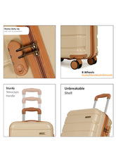 Load image into Gallery viewer, Unisex Solid Hard Sided Size Trolley Bag