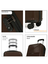 Load image into Gallery viewer, WHITEFIELD Aqua Green Hard-Sided Cabin-Sized Trolley Bag 32L