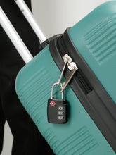 Load image into Gallery viewer, Teakwood Black / Silver TSA 3-Digit Combination lock