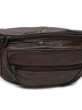 Load image into Gallery viewer, Teakwood Genuine Leather Brown Waist Pouch
