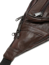 Load image into Gallery viewer, Teakwood Genuine Leather Brown Waist Pouch