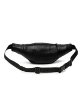 Load image into Gallery viewer, Teakwood Genuine Leather Black Waist Pouch
