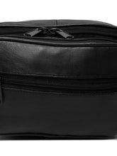 Load image into Gallery viewer, Teakwood Genuine Leather Black Waist Pouch