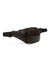 Load image into Gallery viewer, Teakwood Genuine Leather Brown Waist Pouch