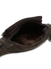 Load image into Gallery viewer, Teakwood Genuine Leather Brown Waist Pouch