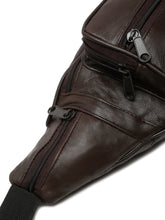Load image into Gallery viewer, Teakwood Genuine Leather Brown Waist Pouch