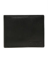 Load image into Gallery viewer, Men Black Leather Two Fold Wallet