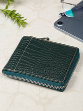 Load image into Gallery viewer, Men's Croco Leather Two Fold Wallet