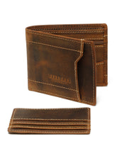 Load image into Gallery viewer, Men's Bifold Leather Wallet with Removable Card Holder