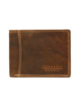 Load image into Gallery viewer, Men's Leather Wallet with Coin Pocket & ID Flap