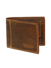 Load image into Gallery viewer, Men's Leather Wallet with Coin Pocket & ID Flap