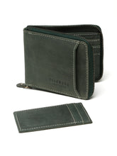 Load image into Gallery viewer, Men's Zip-Around Bifold Leather Wallet