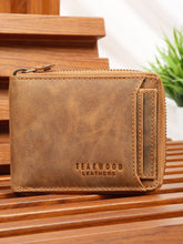 Load image into Gallery viewer, Men's Zip-Around Bifold Leather Wallet