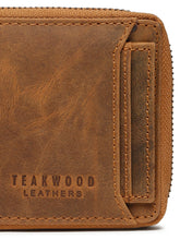 Load image into Gallery viewer, Men's Zip-Around Bifold Leather Wallet