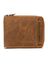 Load image into Gallery viewer, Men's Zip-Around Bifold Leather Wallet