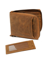 Load image into Gallery viewer, Men's Zip-Around Bifold Leather Wallet