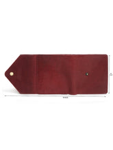 Load image into Gallery viewer, Teakwood Leather Men's Maroon Envelope Wallet
