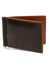Load image into Gallery viewer, Teakwood Leather Two Fold Money Clip Wallet - Clearance sale