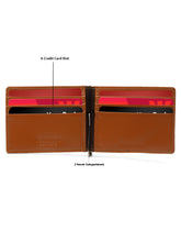 Load image into Gallery viewer, Teakwood Leather Two Fold Money Clip Wallet - Clearance sale