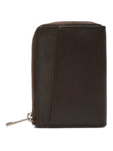 Load image into Gallery viewer, Teakwood Leather Textured Zip Fold Coin Wallet
