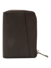 Load image into Gallery viewer, Teakwood Leather Textured Zip Fold Coin Wallet
