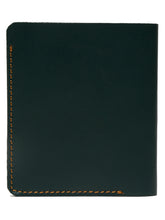 Load image into Gallery viewer, Men Green Two Fold Leather Wallet