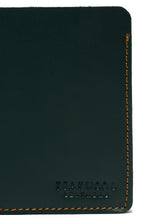 Load image into Gallery viewer, Men Green Two Fold Leather Wallet