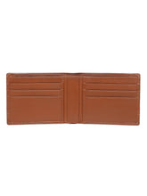 Load image into Gallery viewer, Men's Brown Leather Two-Fold Wallet