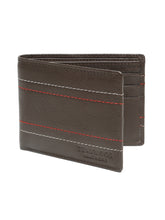Load image into Gallery viewer, Men's Brown Leather Two-Fold Wallet