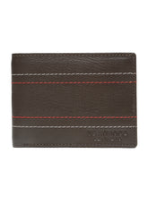 Load image into Gallery viewer, Men's Brown Leather Two-Fold Wallet