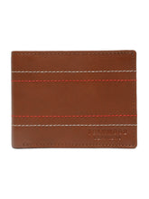 Load image into Gallery viewer, Men's Brown Leather Two-Fold Wallet
