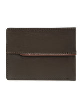 Load image into Gallery viewer, Men’s Classic Bi-Fold Design Brown Leather Wallet