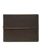 Load image into Gallery viewer, Men’s Classic Bi-Fold Design Brown Leather Wallet