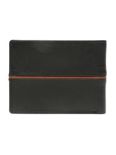 Load image into Gallery viewer, Men's Leather Two-Fold Wallet With Contrasting Piping