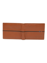 Load image into Gallery viewer, Men's Leather Two-Fold Wallet With Contrasting Piping
