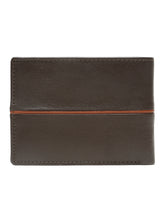 Load image into Gallery viewer, Men's Leather Two-Fold Wallet With Contrasting Piping